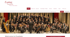 Desktop Screenshot of exultate.org