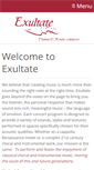 Mobile Screenshot of exultate.org