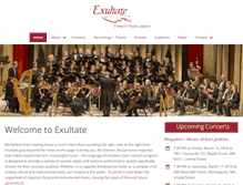 Tablet Screenshot of exultate.org